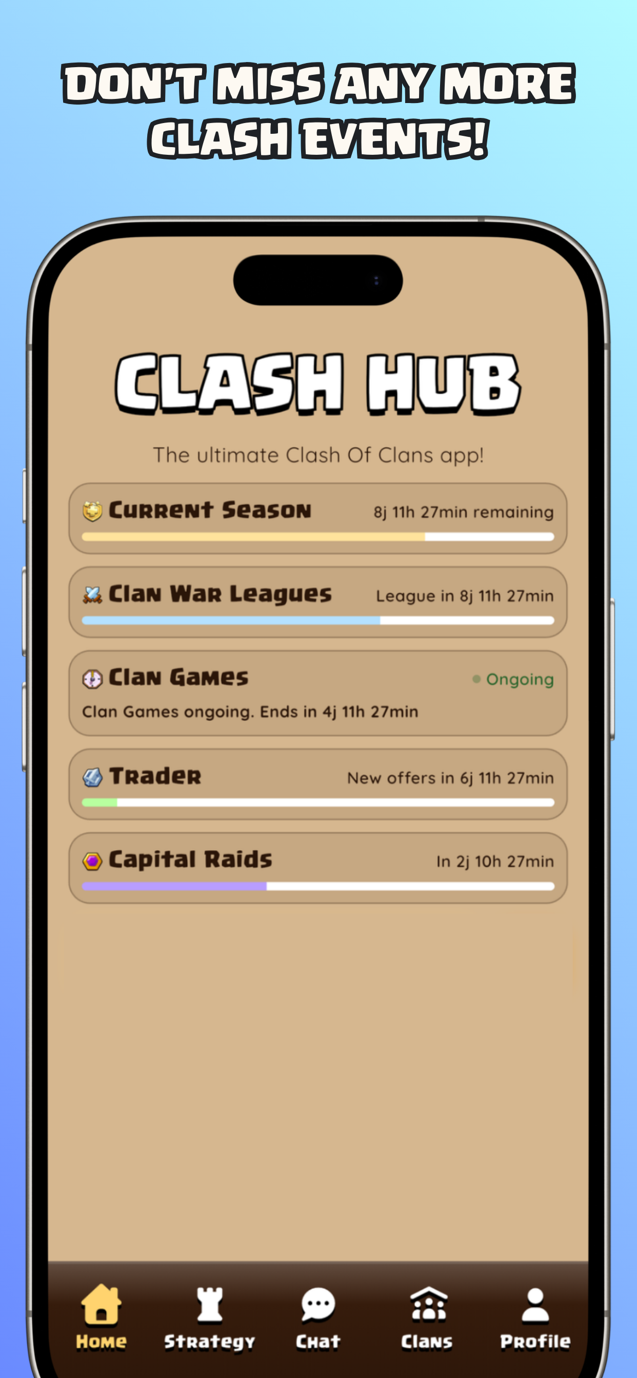 Clash Hub - Mobile App - Screenshot 5 showing product features and functionality