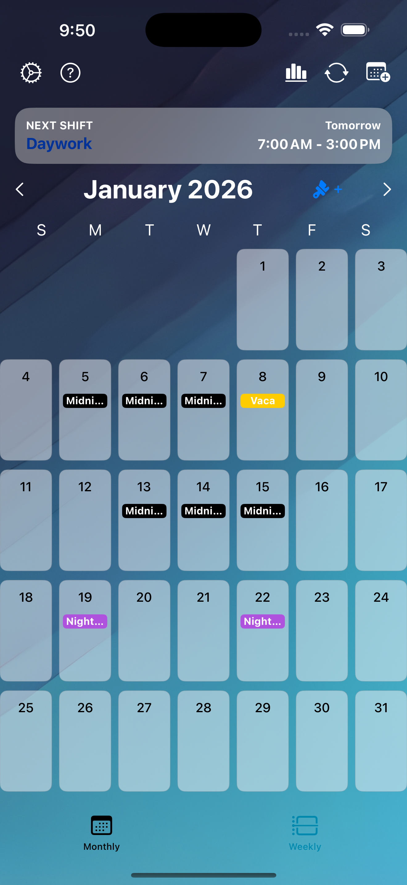 Shield Shift Tracker Launch - Screenshot 3 showing product features and functionality