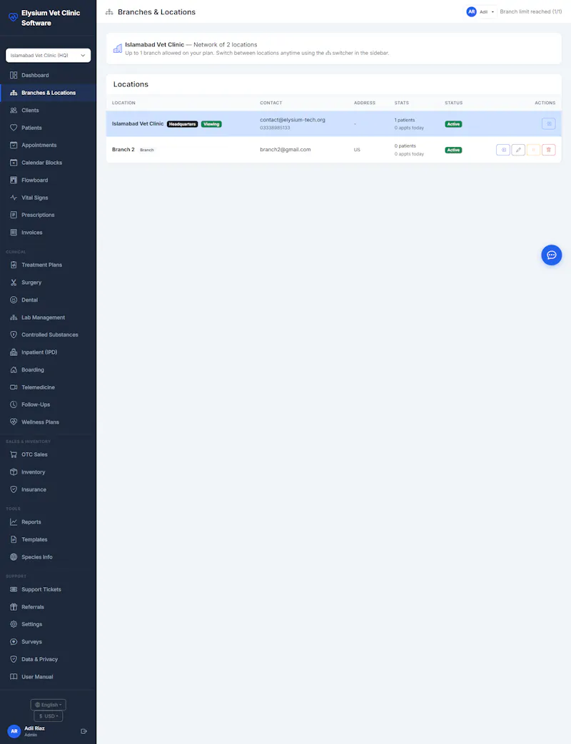 Elysium Vet Clinic Software screenshot 4