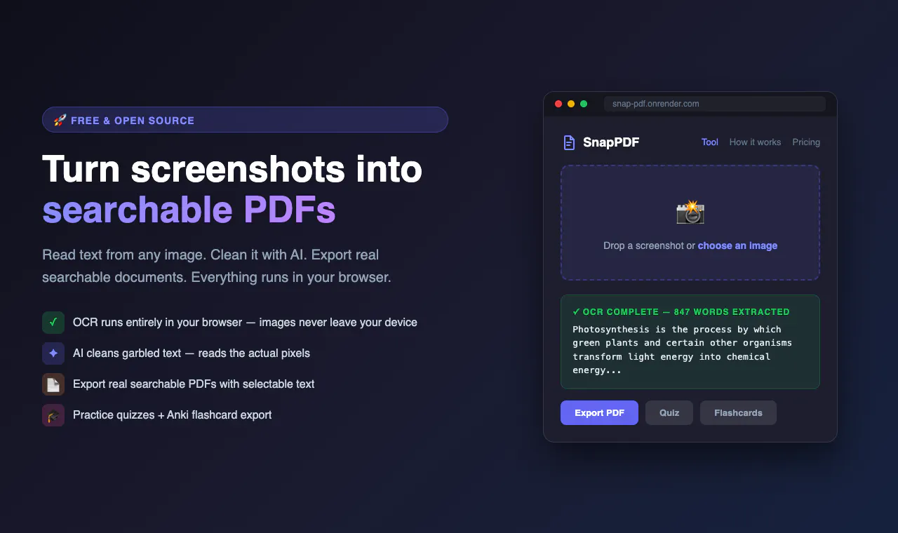 SnapPDF -Turn screenshots into documents gallery image