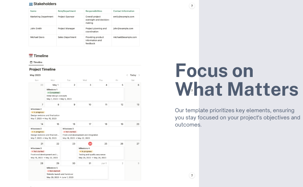 Project Brief Template for Notion! gallery image