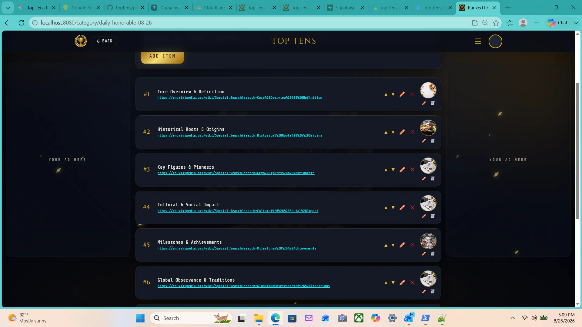 Top Tens Vault gallery image