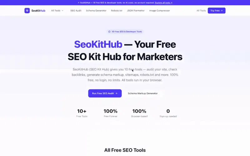 SeoKitHub screenshot 1 (video preview)
