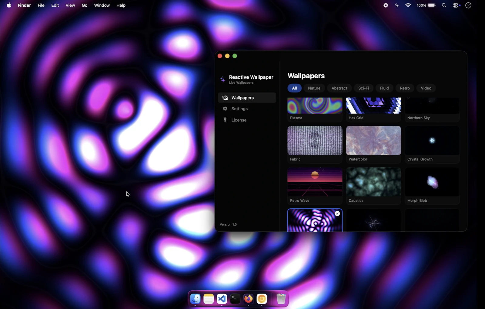 Reactive Wallpaper screenshot 5