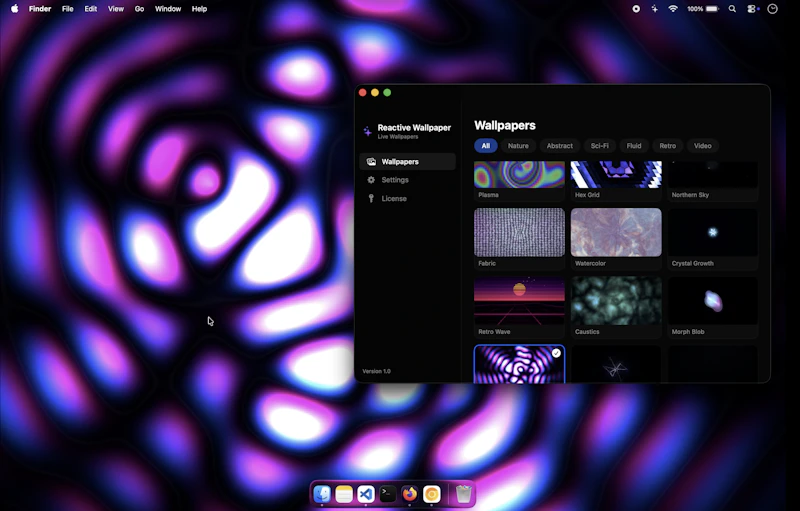 Reactive Wallpaper screenshot 5