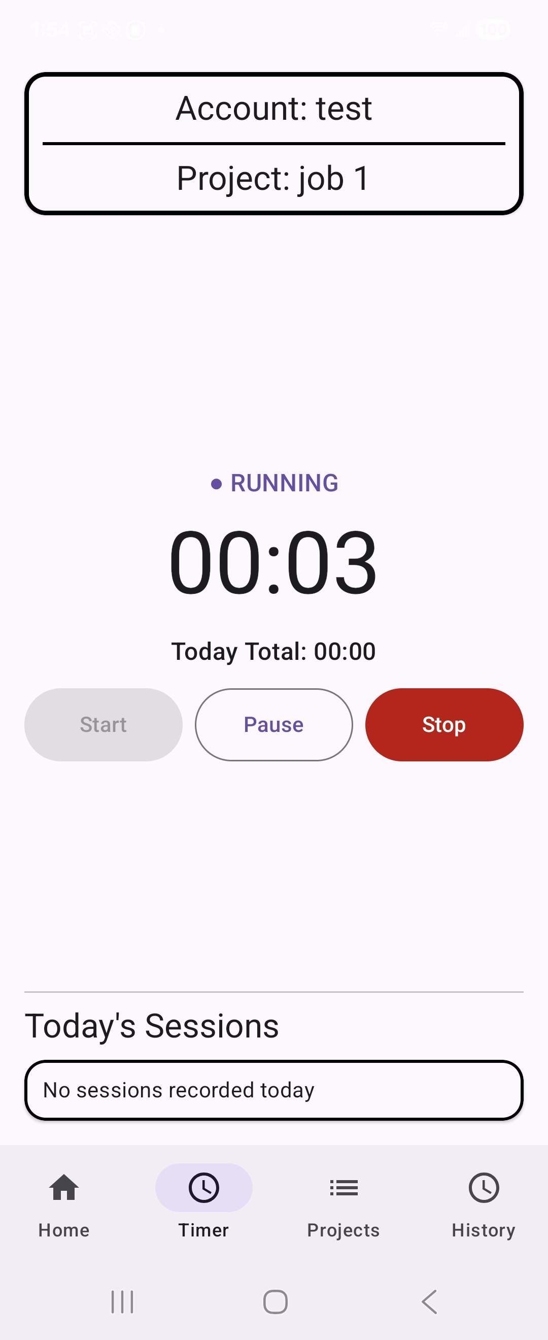 Time Tracker - Main product screenshot demonstrating key features and user interface
