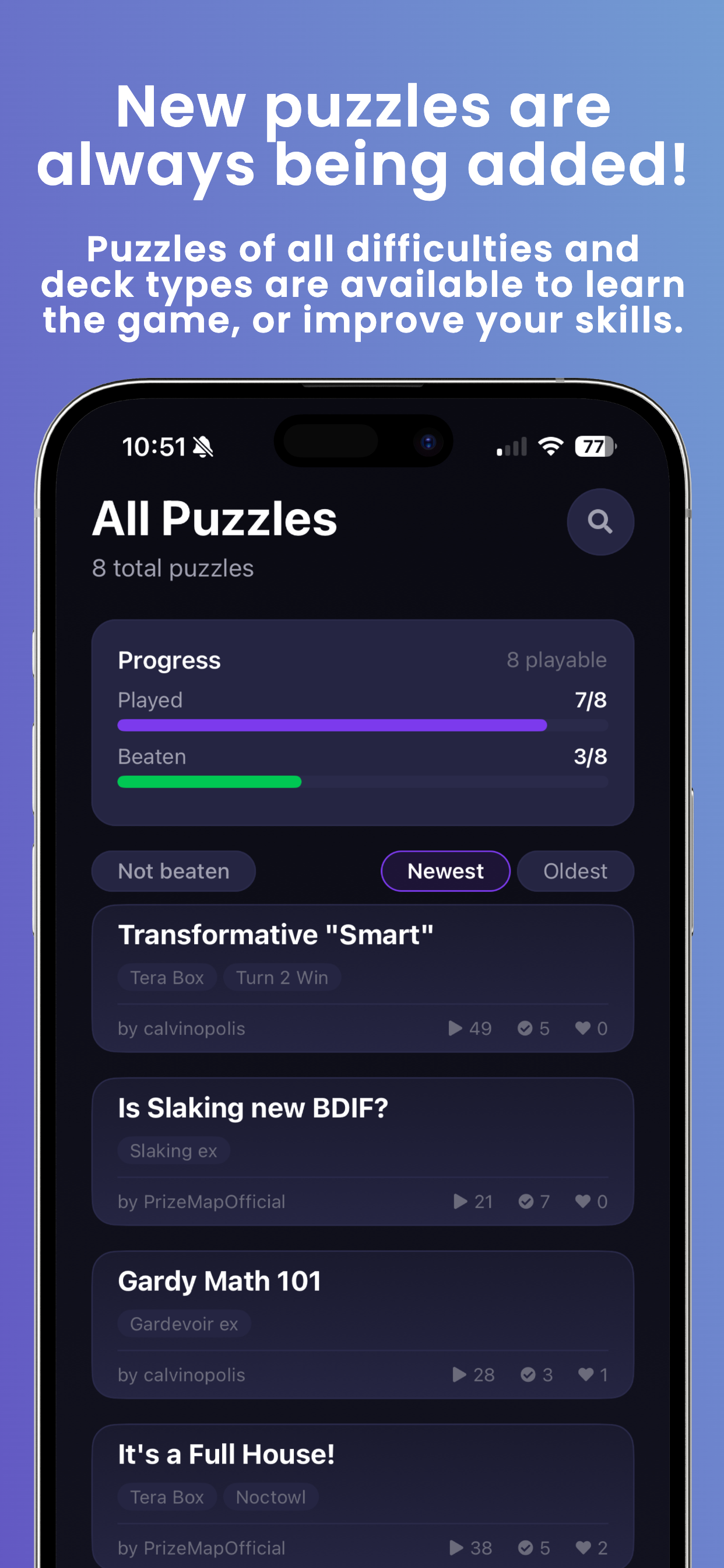 PrizeMap: Pokemon TCG Puzzles - Screenshot 3 showing product features and functionality