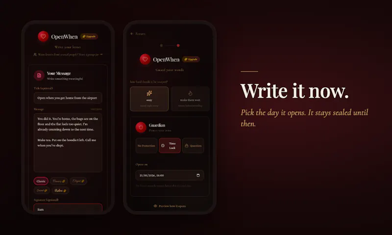 OpenWhen screenshot 3