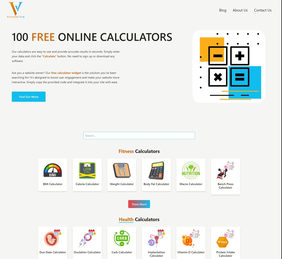 Free Calculators & Embedding made easy!