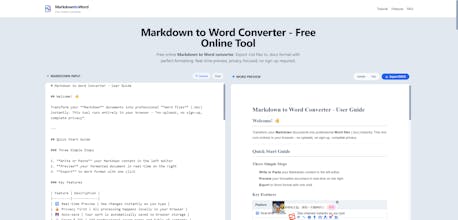 Markdown to Word Converter gallery image