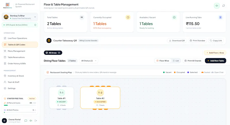 RestroSense screenshot 2
