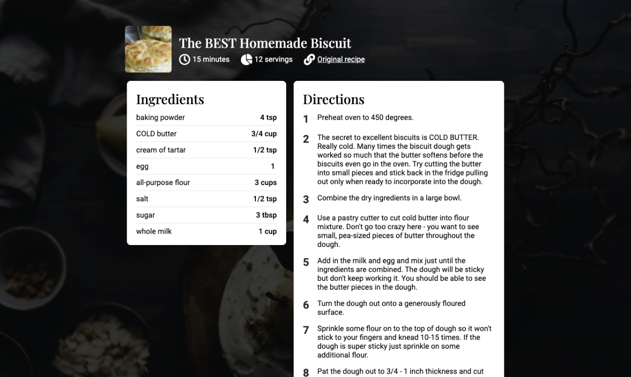 Just the Recipe gallery image