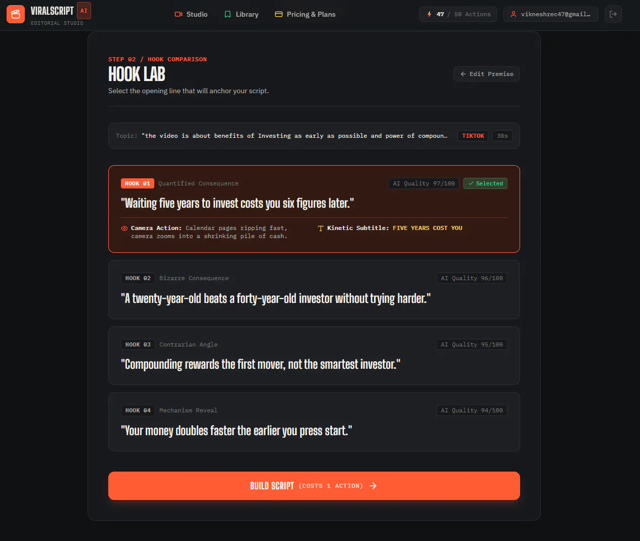 ViralScript AI screenshot 3