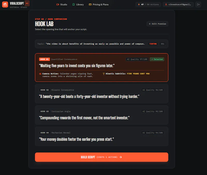 ViralScript AI screenshot 3