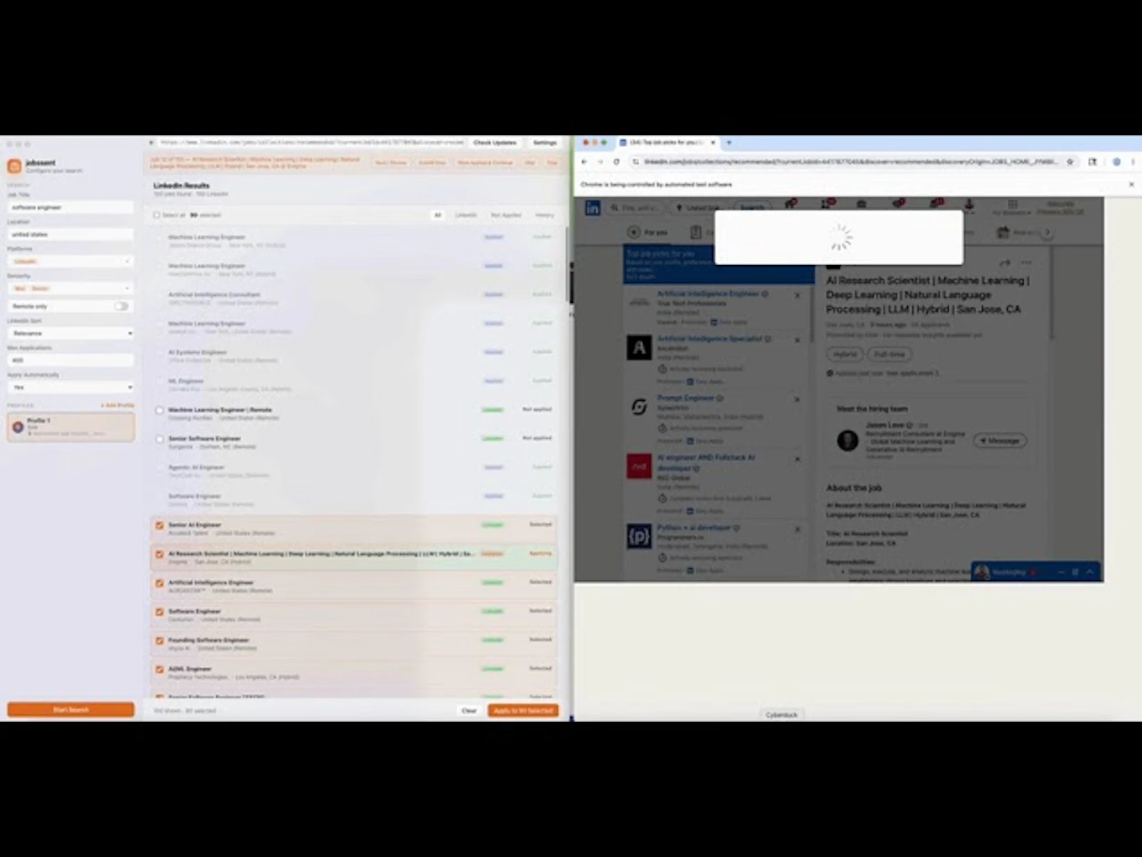 jobssent screenshot 1 (video preview)