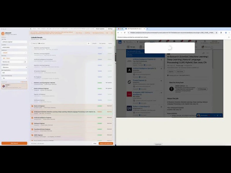 jobssent screenshot 1 (video preview)