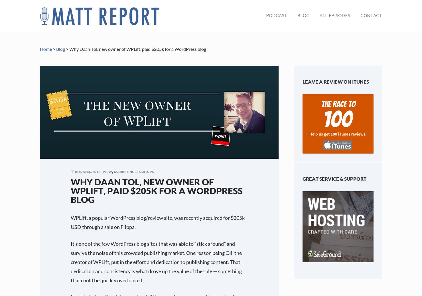 Matt Report - How to start a WordPress theme shop w/ Mike McAlister of Array.is media 1