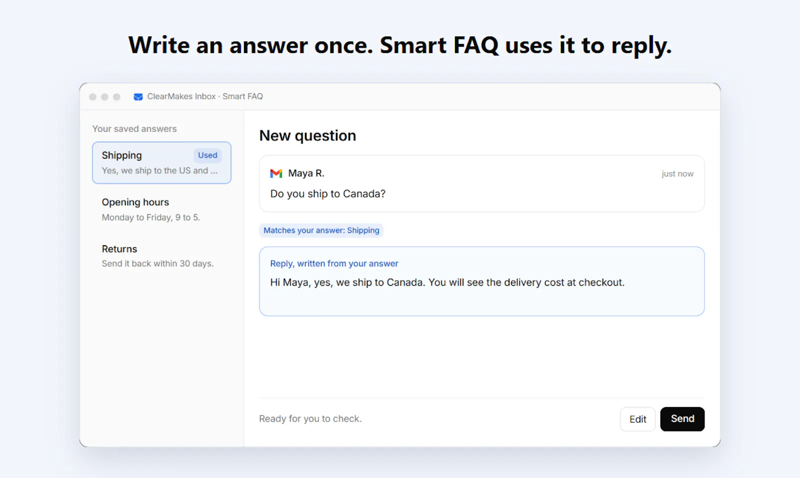 ClearMakes Inbox screenshot 5
