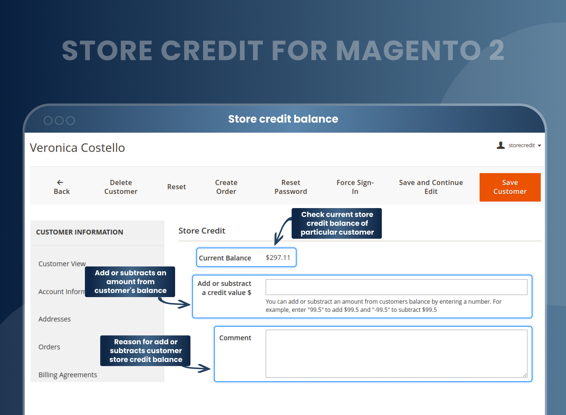 Media Tín dụng cửa hàng Magento 2 - Magento 2 Giới hạn tín dụng & yêu cầu hoàn lại 3