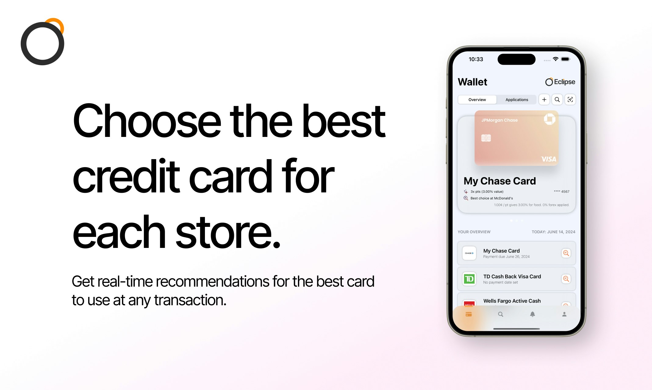 startuptile Eclipse: Digital Wallet-Choose the best credit card every time