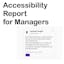 Accessibility Report for Managers