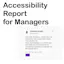 Accessibility Report for Managers