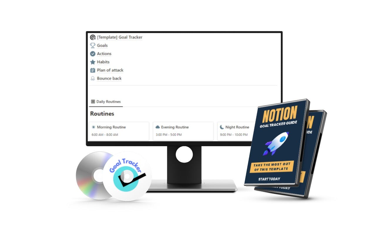 Free Notion Goal Tracker media 1