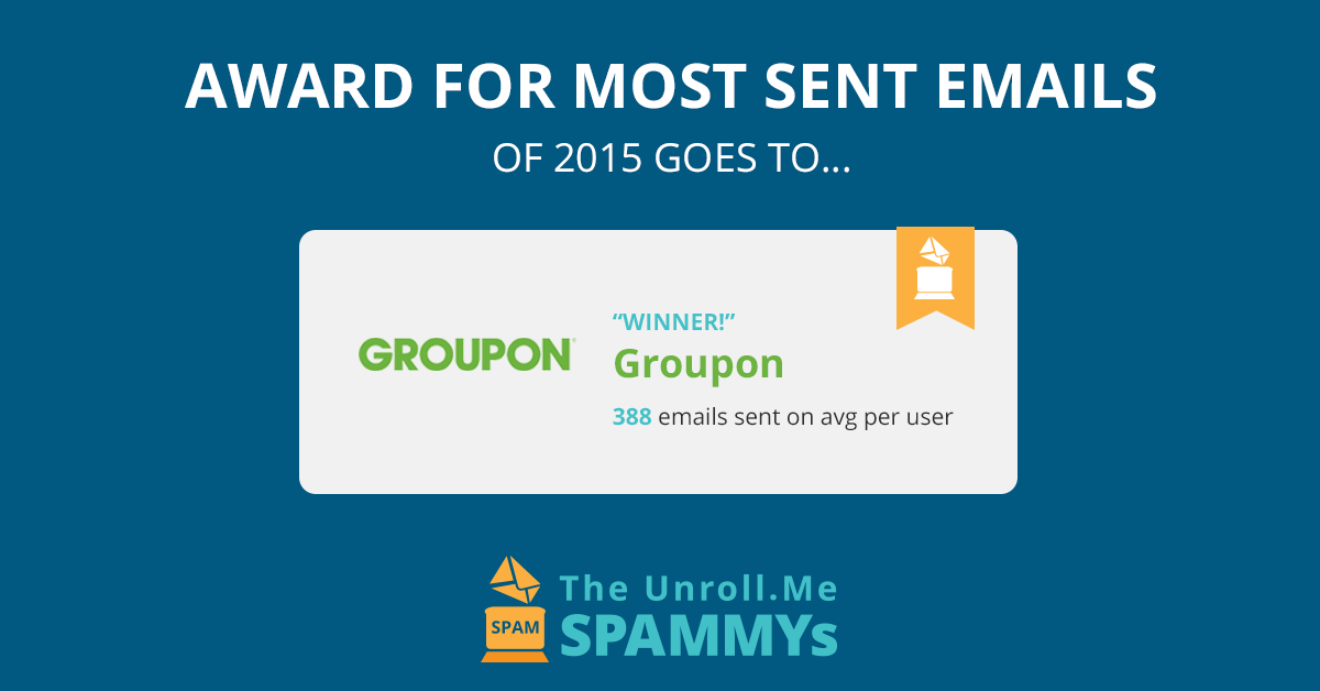 Unroll.me Spammy Awards - 2016 gallery image