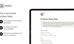 Notion Product Beta Plan image