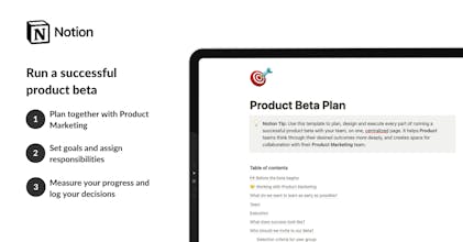 Notion Product Beta Plan gallery image