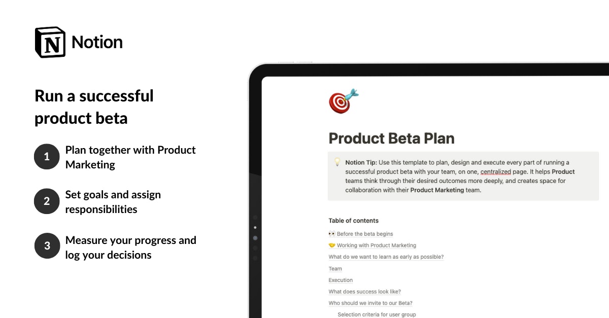 Notion Product Beta Plan media 1