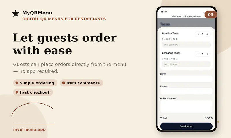 MyQRMenu screenshot 5