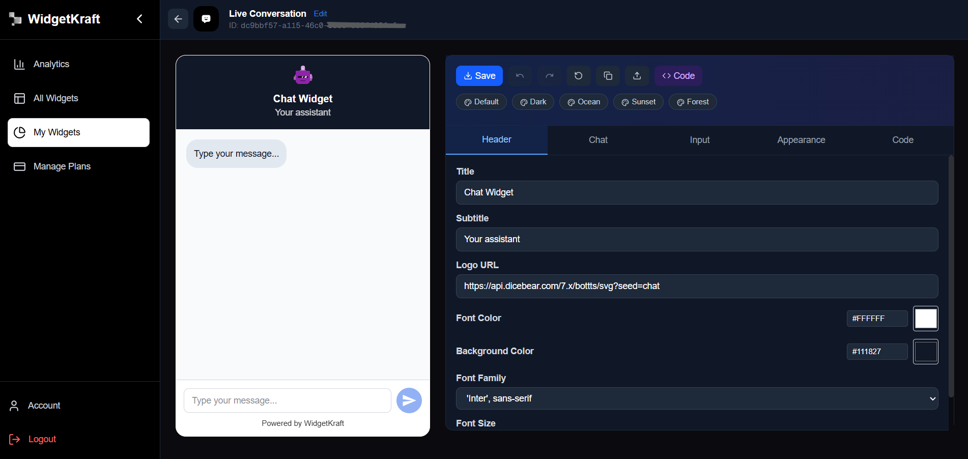 WidgetKraft - Screenshot 3 showing product features and functionality