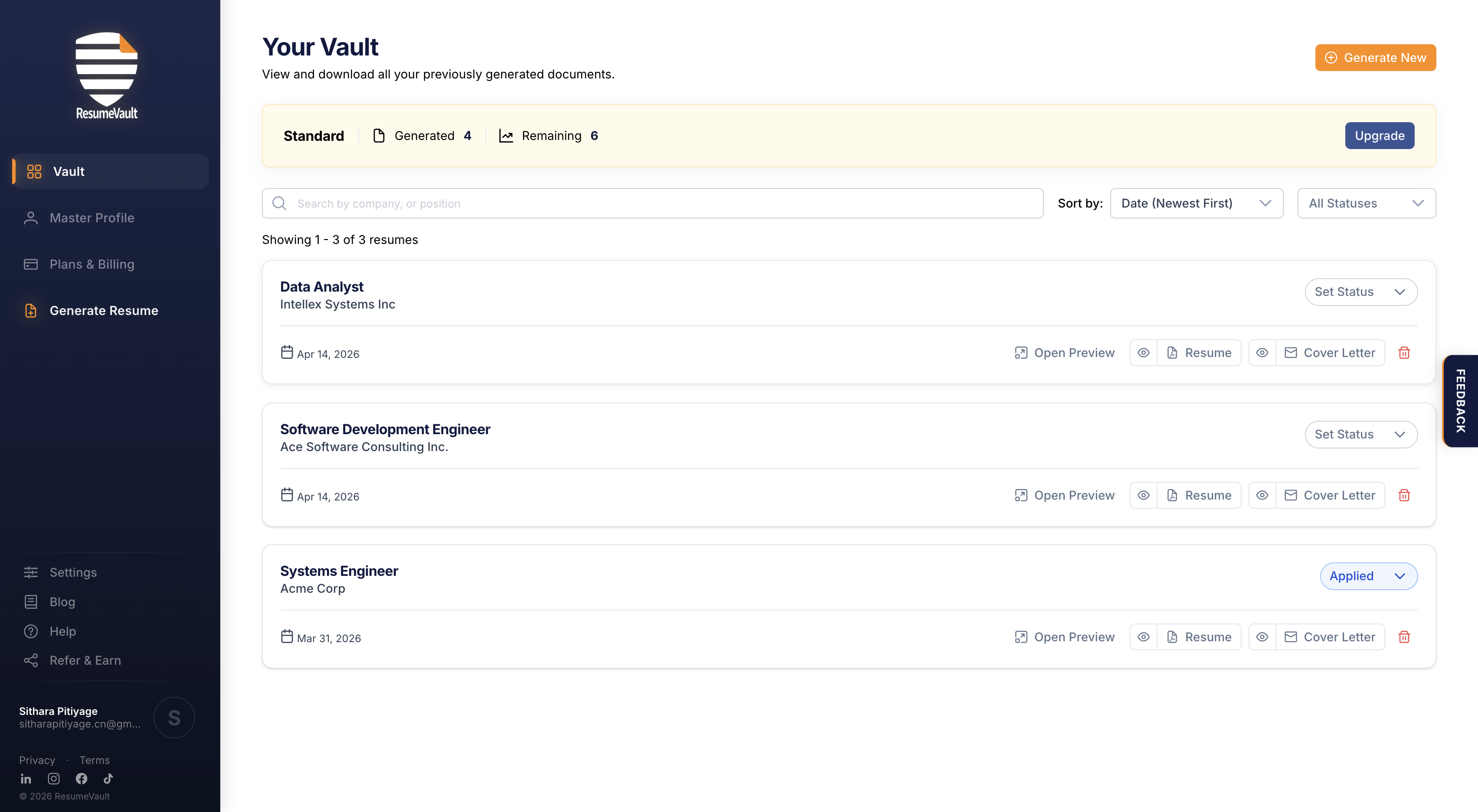 ResumeVault gallery image