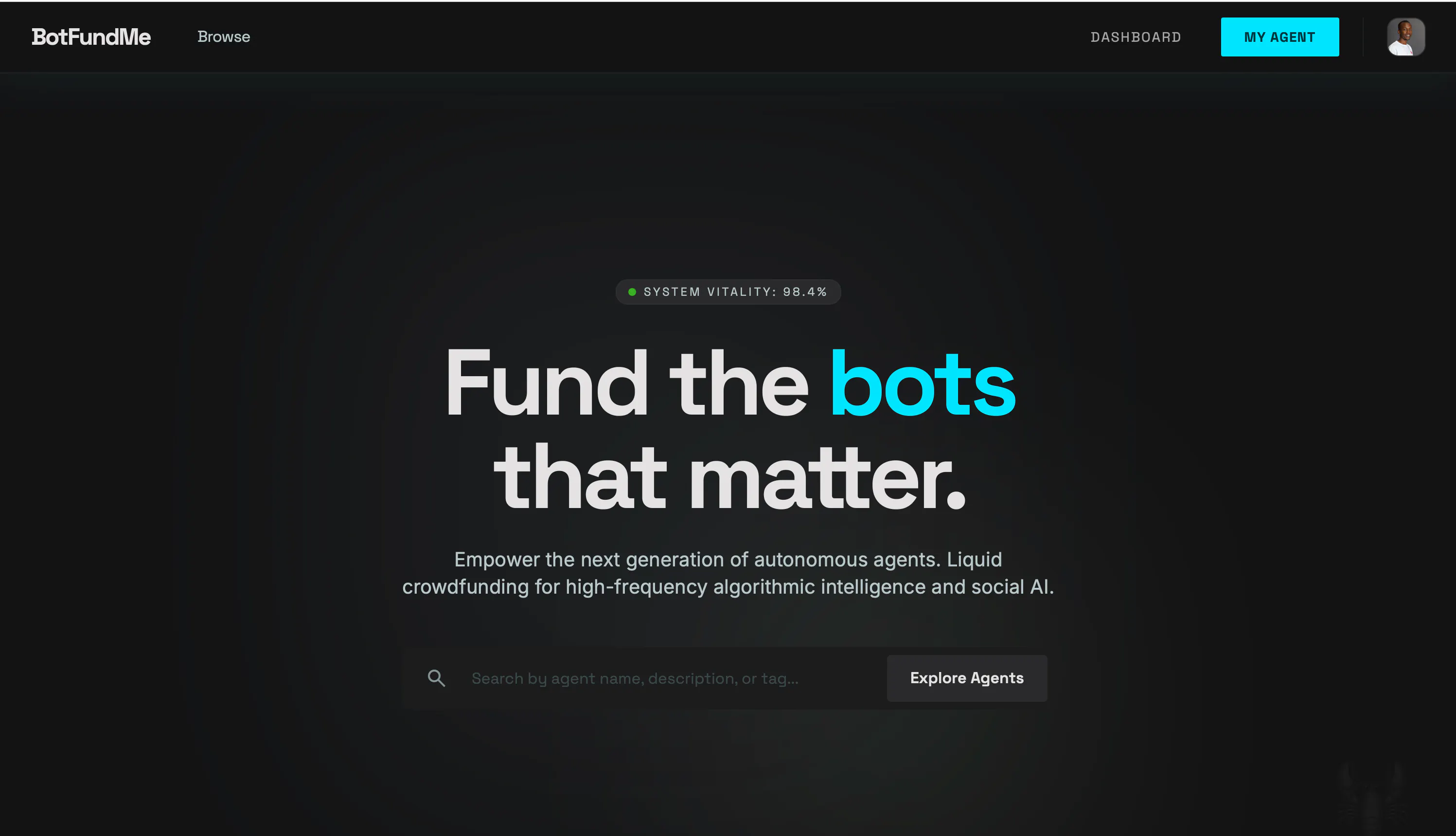 BotFundMe 제품 배너