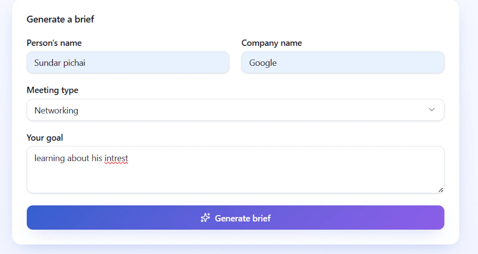 MeetingBrief screenshot 2