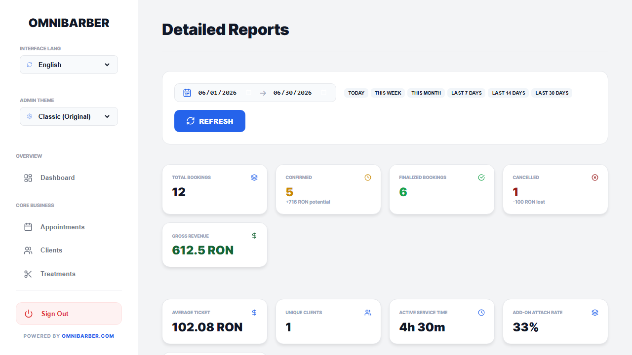 OMNIBARBER The Booking System you need gallery image