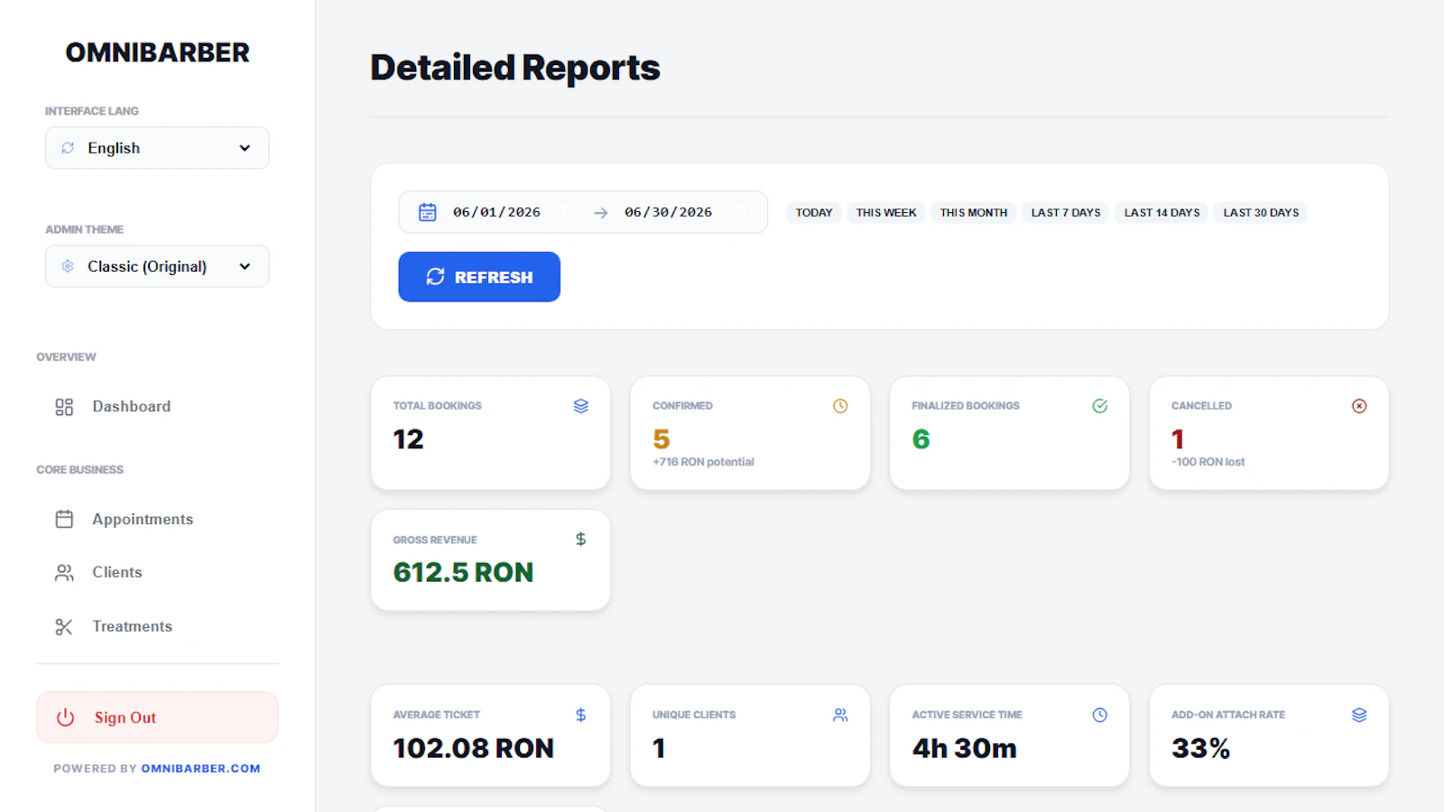 OMNIBARBER The Booking System you need screenshot 12