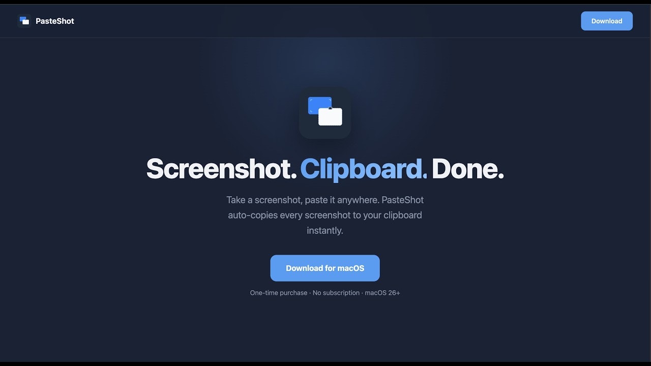 PasteShot — Auto-Copy Screenshots gallery image