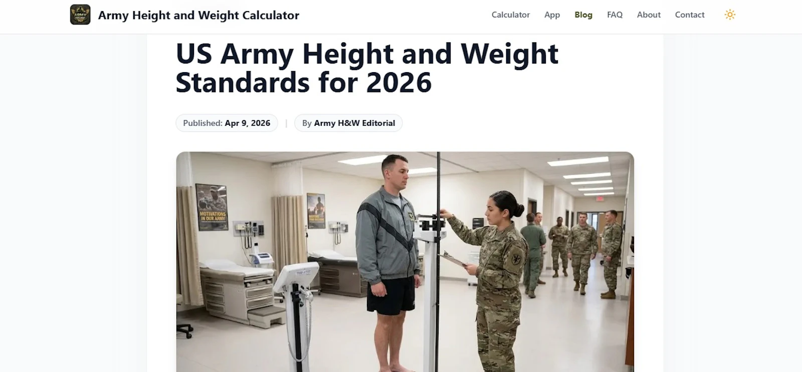 Army Height and Weight Calculator screenshot 3