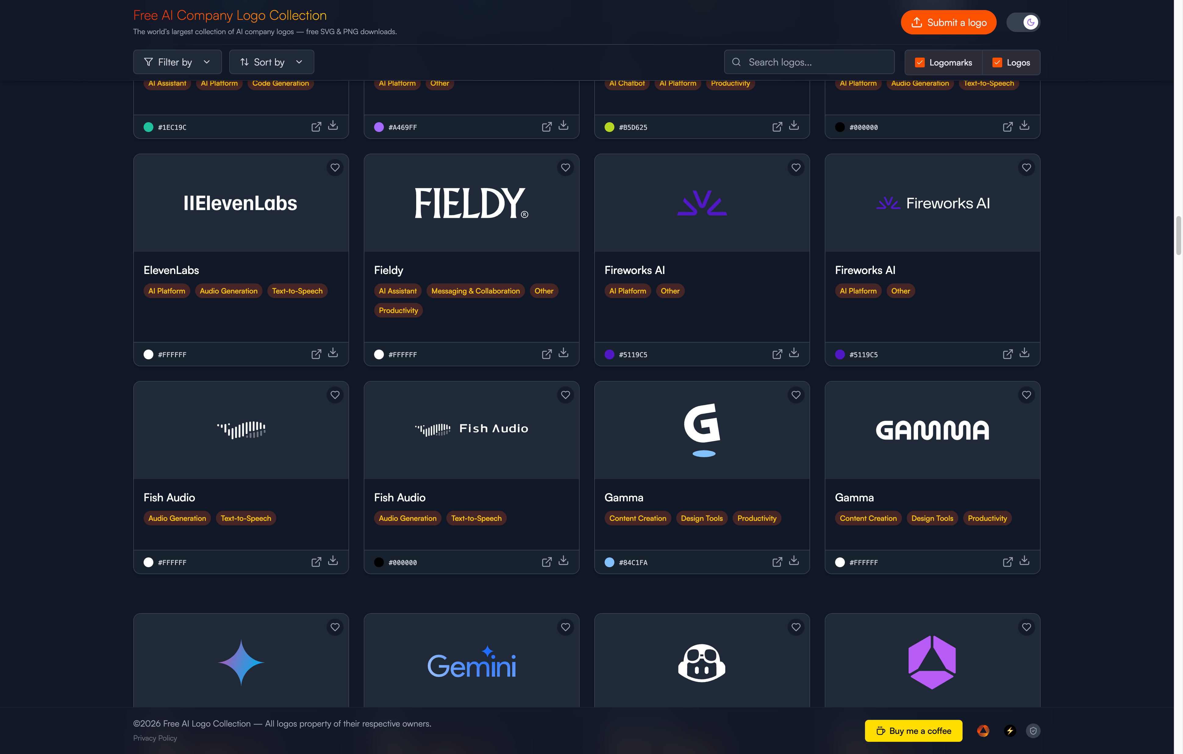 Free AI Company Logo Collection gallery image