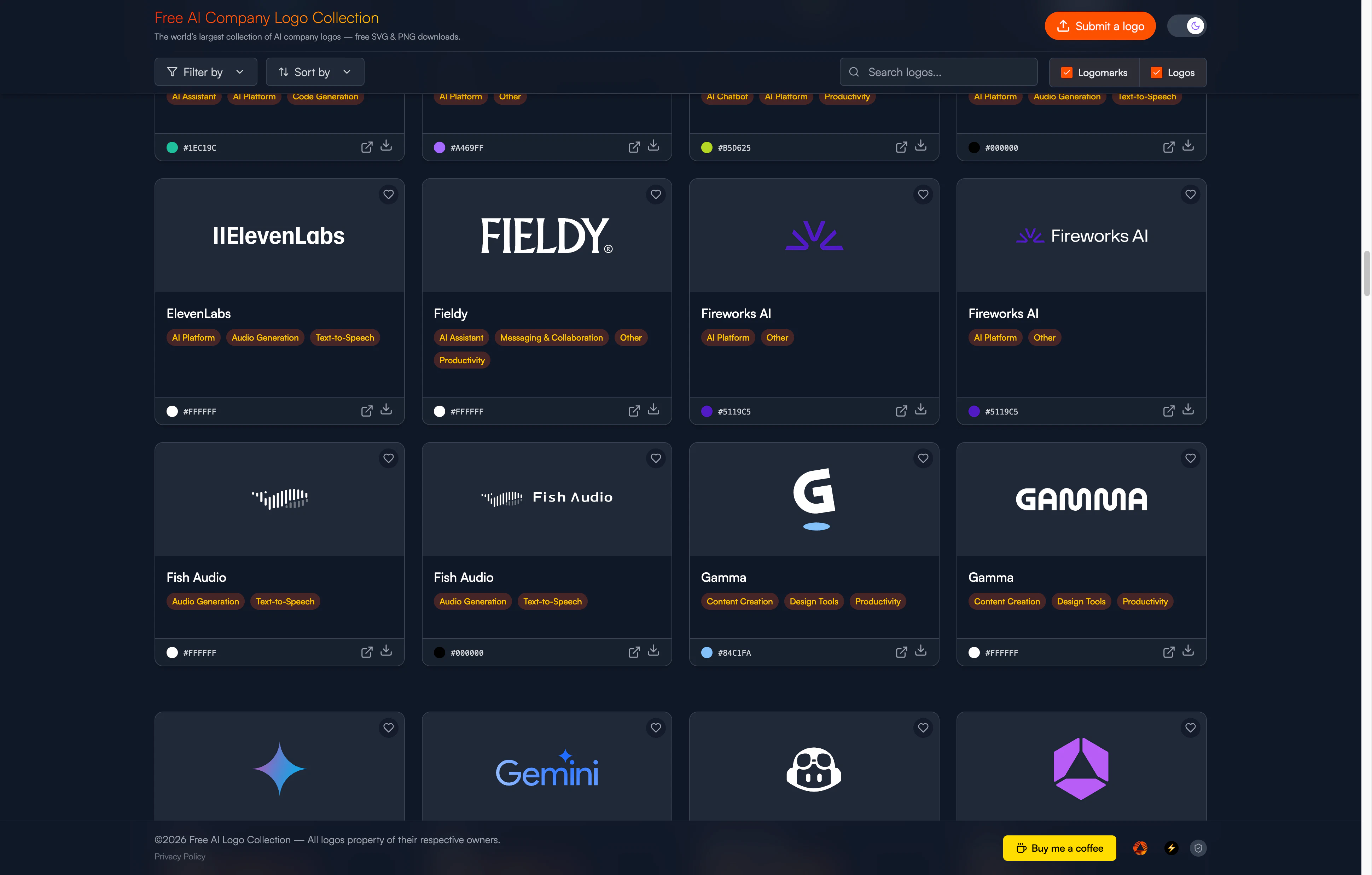 Free AI Company Logo Collection screenshot 2