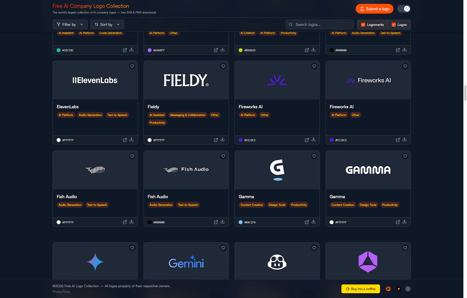 Free AI Company Logo Collection screenshot 2