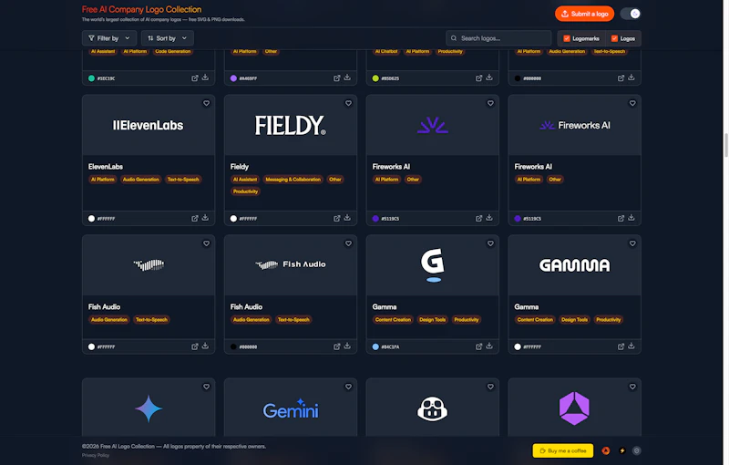Free AI Company Logo Collection screenshot 2