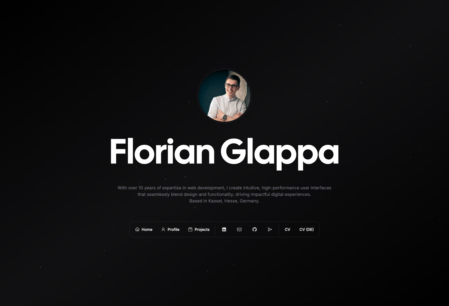 Fantastico modello di portfolio media 2