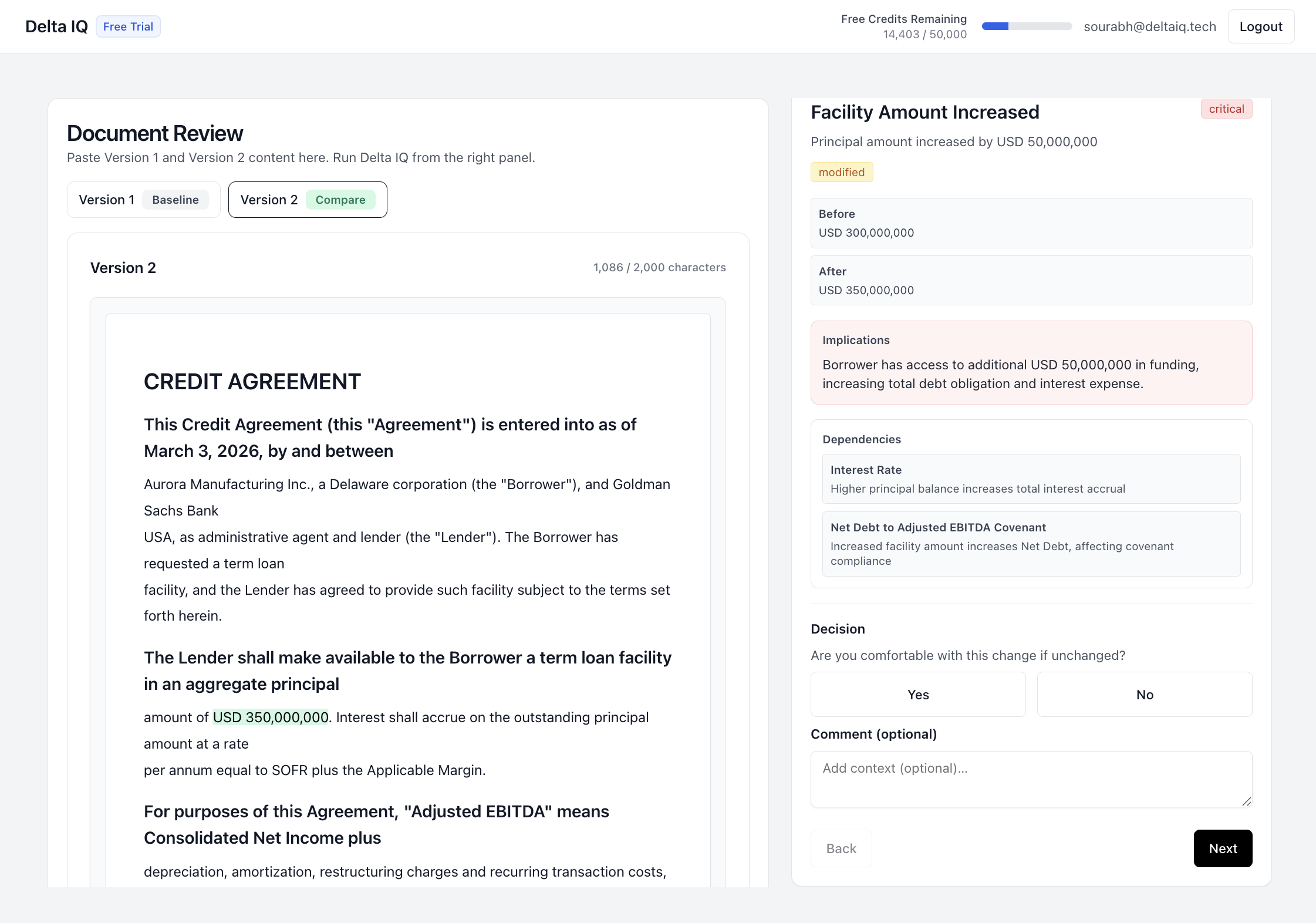 Delta IQ - Screenshot 3 showing product features and functionality
