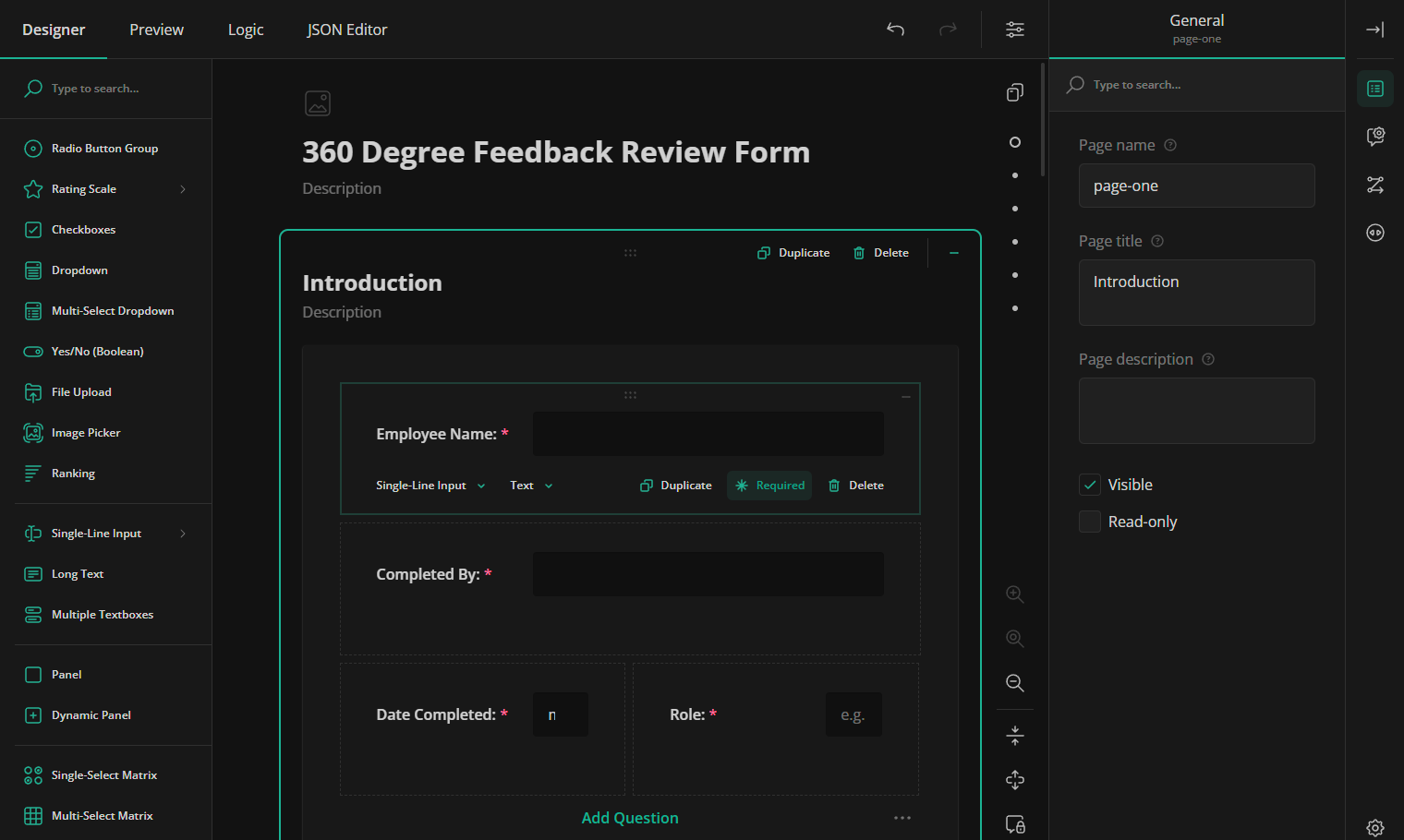 Media SurveyJS v2.0 7