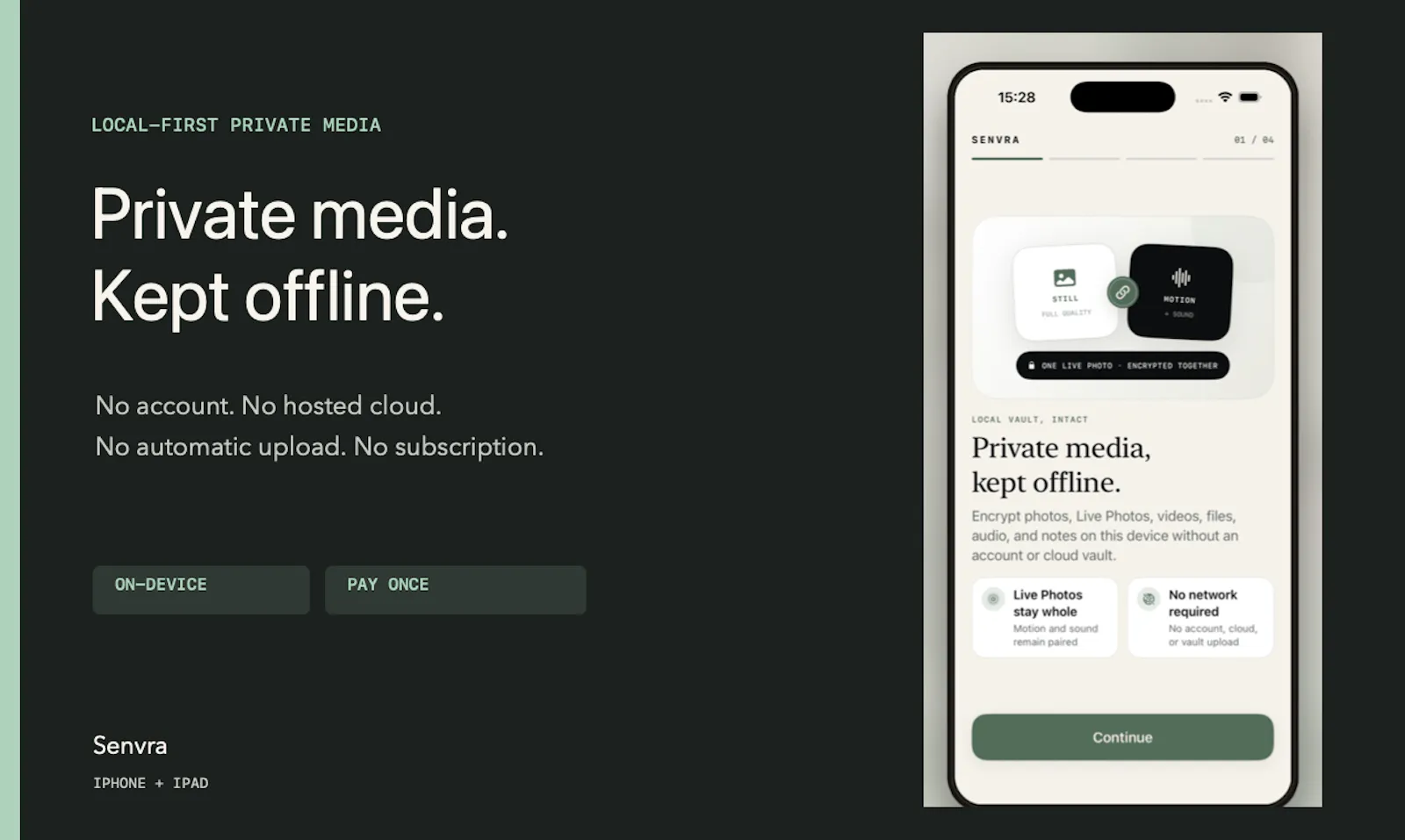 Senvra screenshot 1