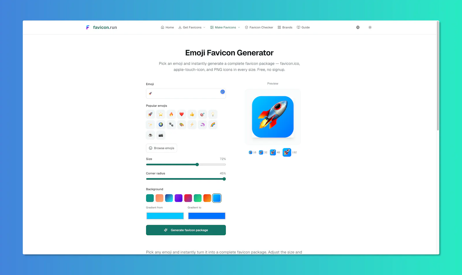 favicon.run screenshot 2