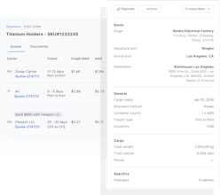 Flexport's Real-Time Freight Tracking Dashboard gallery image